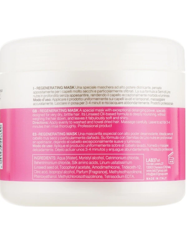 BBcos - Маска регенерирующая для волос Kristal Basic Linen Seeds Regenerating Mask  back