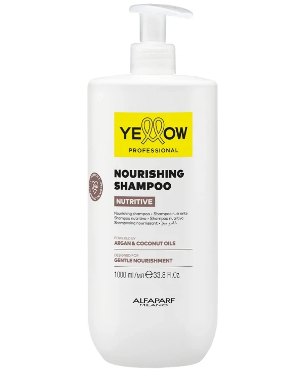 Yellow - Питательный шампунь для волос Argan and Coconut Nourishing Shampoo 1000 мл