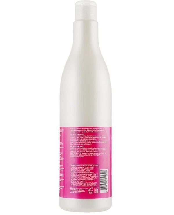 BBcos - Мятный шампунь для волос Kristal Basic Mint Shampoo 500 мл back