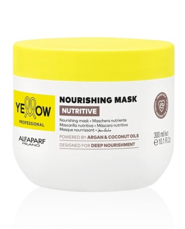 Yellow - Nourishing hair mask Argan and Coconut Nourishing Mask 300ml
