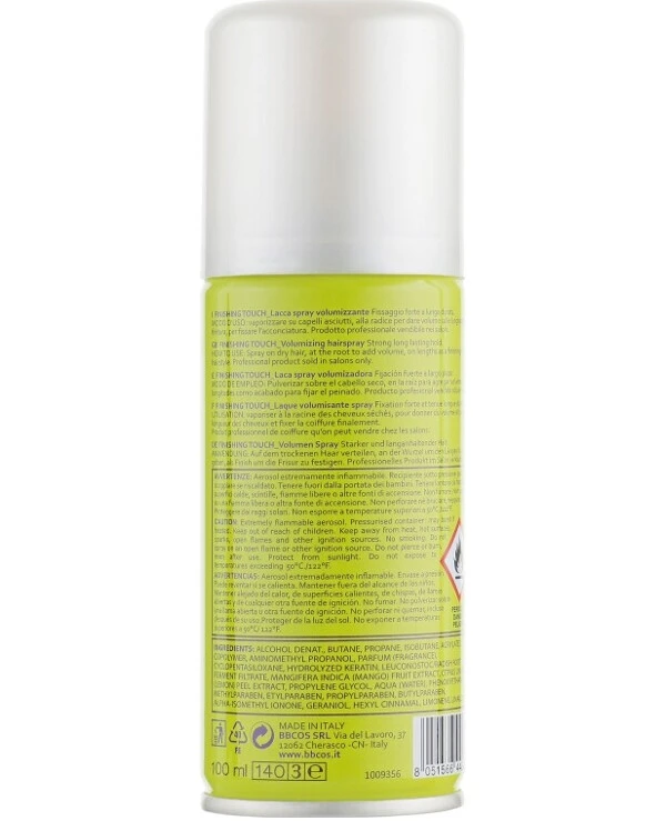 BBcos - Лак-спрей для волос Keratin Perfect Style Finishing Touch 100 мл back