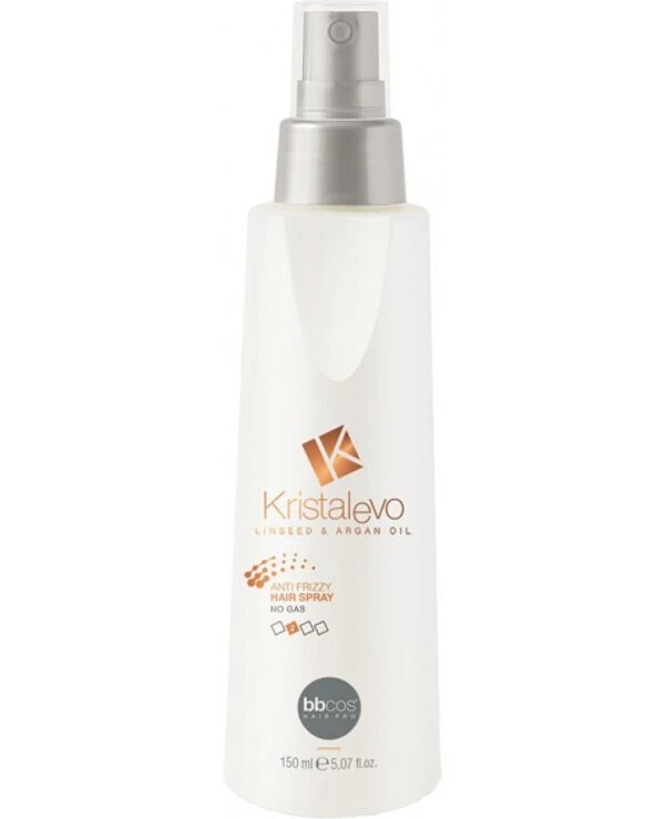 BBcos - Спрей против пушистости волос и для защиты от влаги Kristal Evo Anti Frizzy Hair Spray No Gaz 150 мл