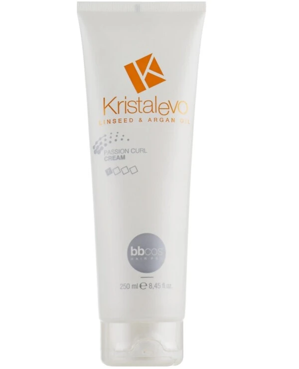 BBcos - Крем для вьющихся волос, питательный Kristal Evo Passion Curl Cream 250 мл
