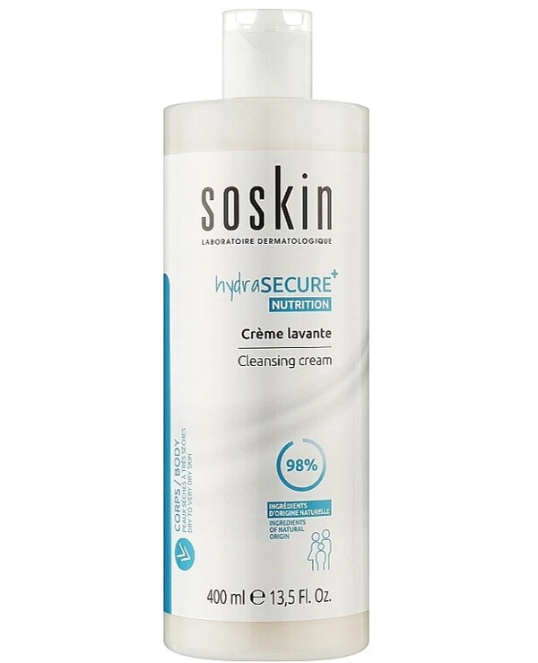 Soskin - Очищаючий крем для душа Hydrasecure Cleansing Cream 400 мл