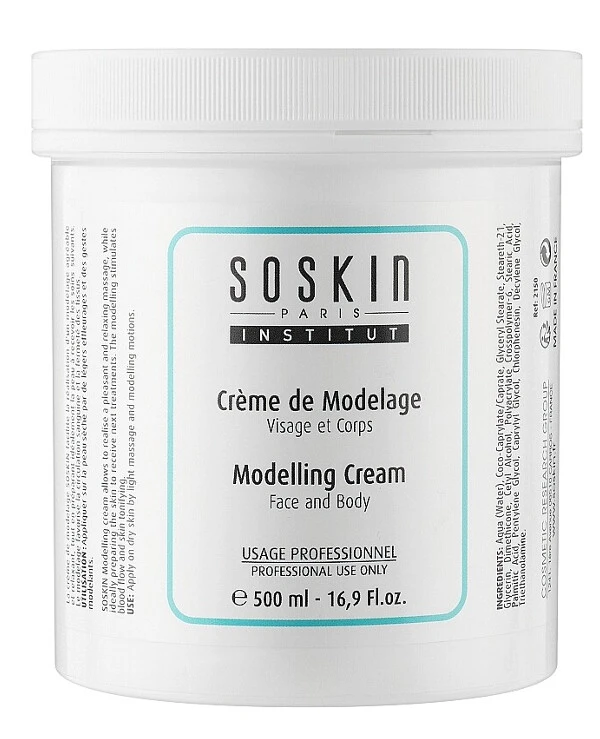 Soskin - Modeling massage cream for face and body Face & Body Modelling Cream 500ml