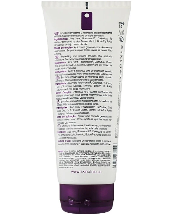 SkinClinic - Регенеруюча крем-маска для обличчя D-Stress Mask 200 мл back