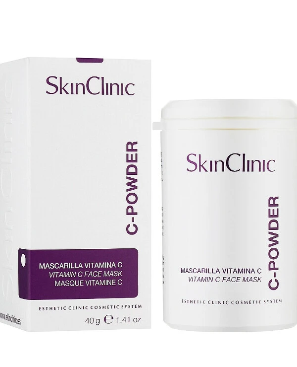 SkinClinic - Antioxidant brightening powder mask with vitamin C 94% C-Powder 40 g back