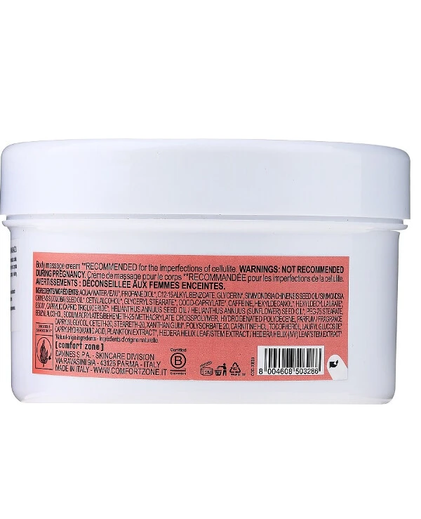 Comfort Zone - Anti-cellulite body massage cream with escin Body Strategist Massage Cream 500ml back