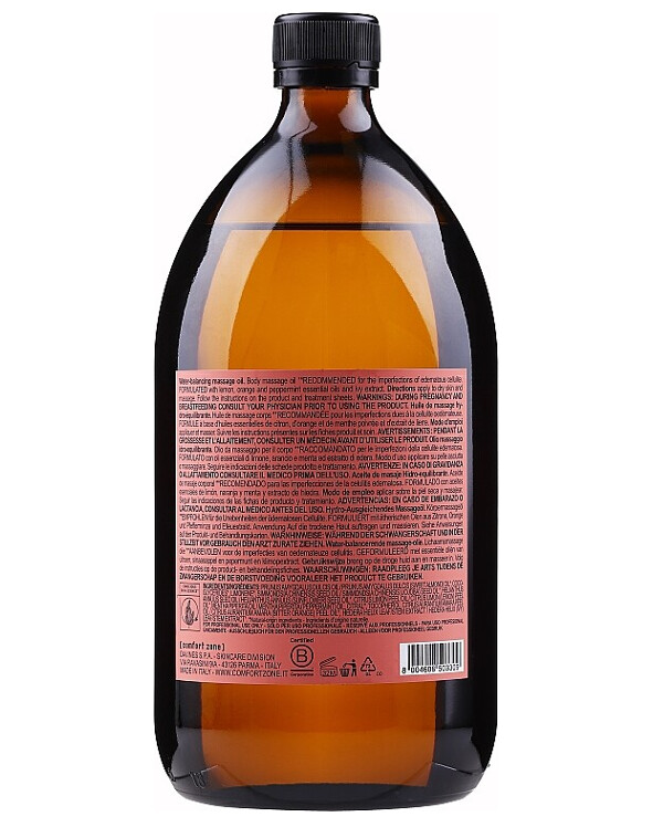 Comfort Zone - Anti-cellulite oil for massage Body Strategist Massage Oil 950ml back