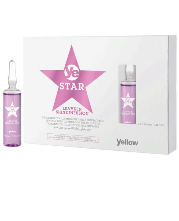 Yellow - Несмываемый эликсир для блеска волос Leave-in Shine Infusion 13 мл х 6 шт