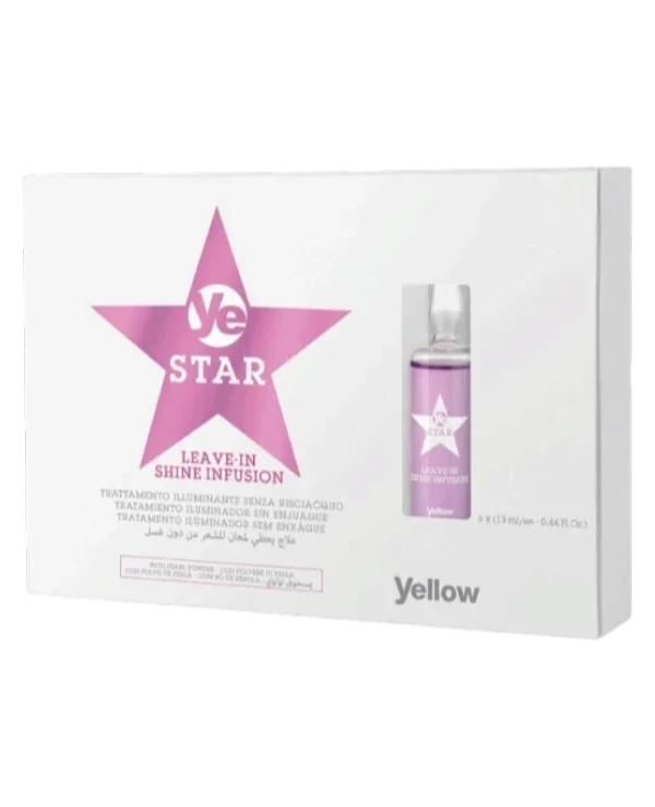 Yellow - Несмываемый эликсир для блеска волос Leave-in Shine Infusion 13 мл х 6 шт