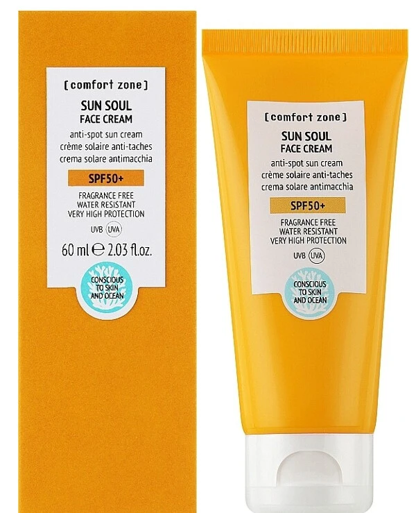 Comfort Zone - Солнцезащитный крем для лица против пигментных пятен Sun Soul Face Cream SPF50+ 60 мл back