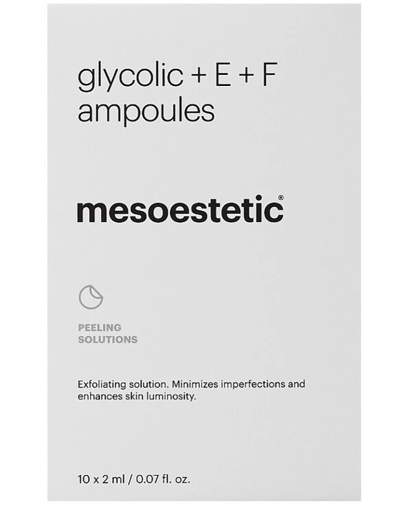 Mesoestetic - Glycolic acid ampoules Glycolic Acid Vitamin E Vitamin F 10x2ml