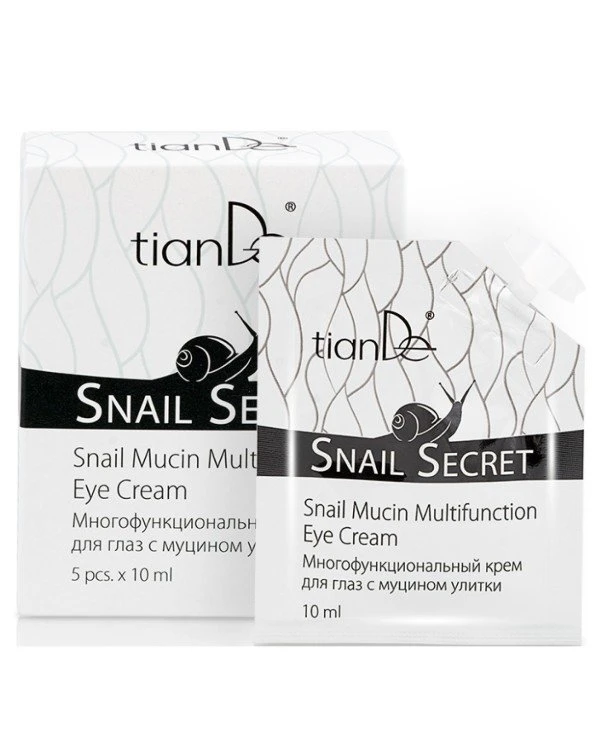 TianDe - Многофункциональный крем для глаз с муцином улитки Snail Mucin Multipurpose Eye Cream 10 мл х 5 шт