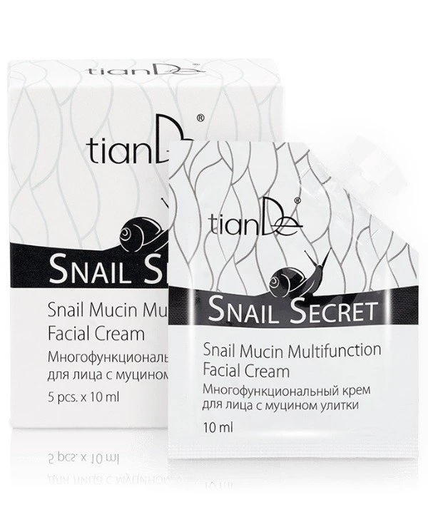 TianDe - Многофункциональный крем для лица с муцином улитки Snail Mucin Multipurpose Facial Cream 10 мл х 5 шт