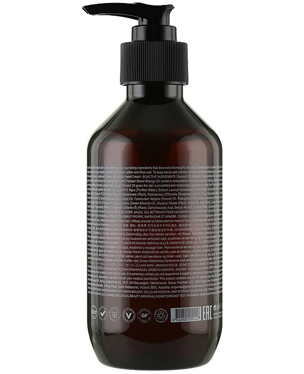 Grown Alchemist - Жидкое мыло для рук Hand Wash Sweet Orange Cedarwood & Sage 500 мл back