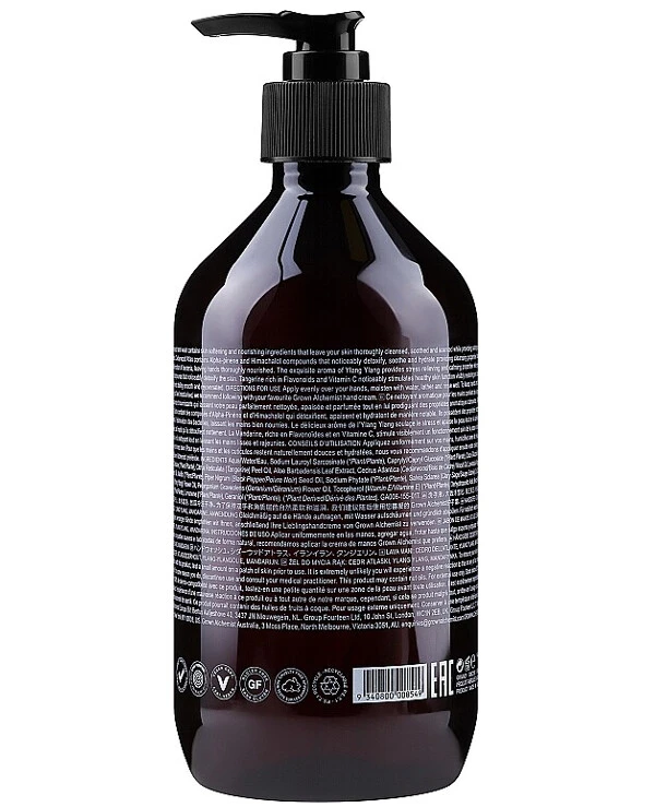 Grown Alchemist - Жидкое мыло для рук Hand Wash Cedarwood Atlas, Ylang Ylang, Tangerine 500 мл back