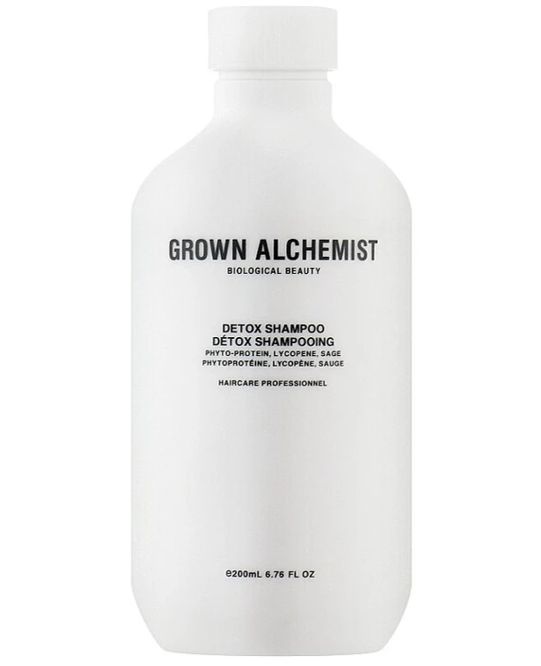 Grown Alchemist - Детокс-шампунь Detox Shampoo Hydrolyzed Silk Protein & Black Pepper & Sage 200 мл