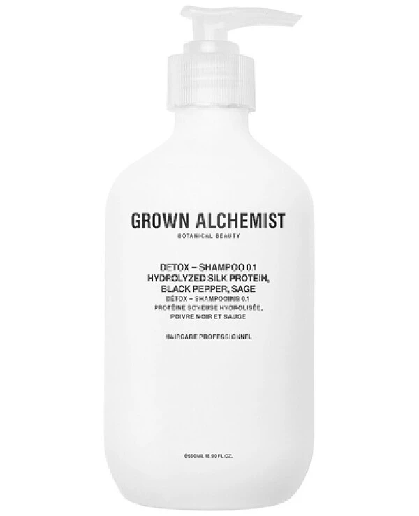 Grown Alchemist Детокс-шампунь | Detox Shampoo Hydrolyzed Silk Protein & Black Pepper & Sage фото, цена, купить