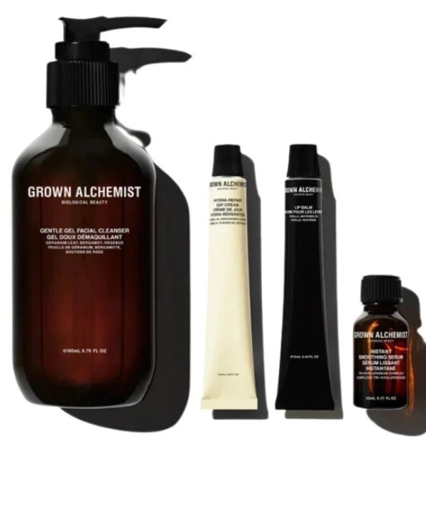 Grown Alchemist - Тревел набор бестселлеров для увлажнения лица и губ Giving Face Hydrating Skincare Gift Set  back