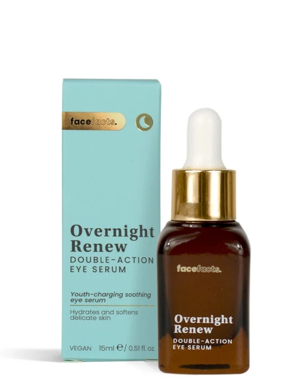 Face Facts - Сыворотка для кожи вокруг глаз двойного действия Overnight Renew Double Action Eye Serum 15 мл