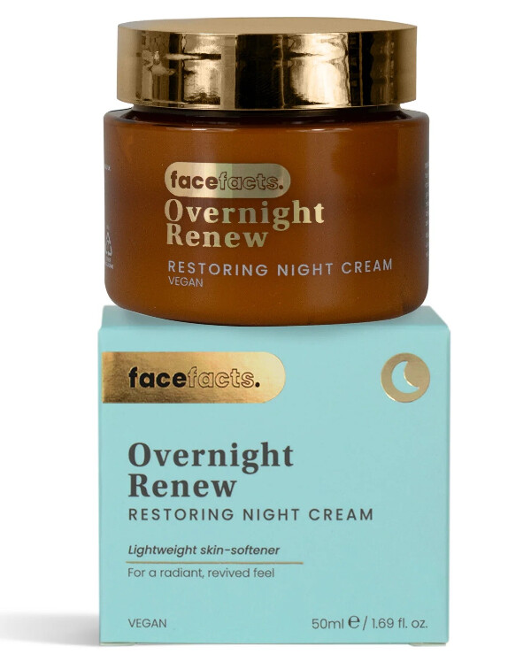 Face Facts - Revitalizing night face cream Overnight Renew Restoring Night Cream 50ml
