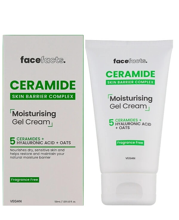 Face Facts - Увлажняющий гель-крем с керамидами Ceramide Moisturising Gel Cream 50 мл back