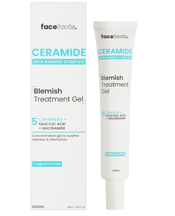 Face Facts - Gel with ceramides to reduce inflammation on the facial skin Ceramide Blemish Treatment Gel 50ml back
