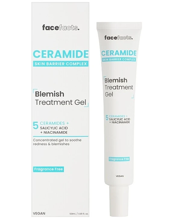 Face Facts - Гель с керамидами для уменьшения воспалений на коже лица Ceramide Blemish Treatment Gel 50 мл back