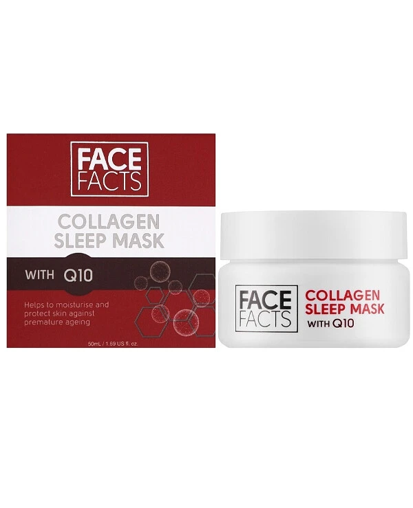 Face Facts - Ночная гель-маска с коллагеном и коэнзимом Q10 Collagen & Q10 Gel Sleep Mask 50 мл back