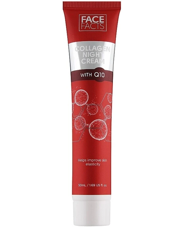 Face Facts - Ночной крем для кожи лица с коллагеном и коэнзимом Q10 Collagen & Q10 Night Cream 50 мл
