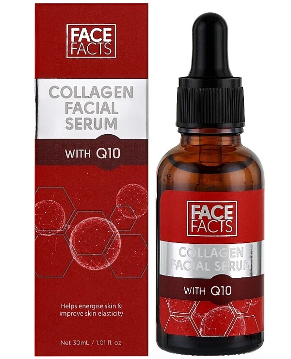 Face Facts - Сыворотка для кожи лица с коллагеном и коэнзимом Q10 Collagen & Q10 Face Serum 30 мл back