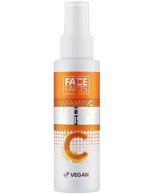 Face Facts - Тонизирующее и освежающее средство для кожи лица Vitamin C Brightening Facial Mist 100 мл
