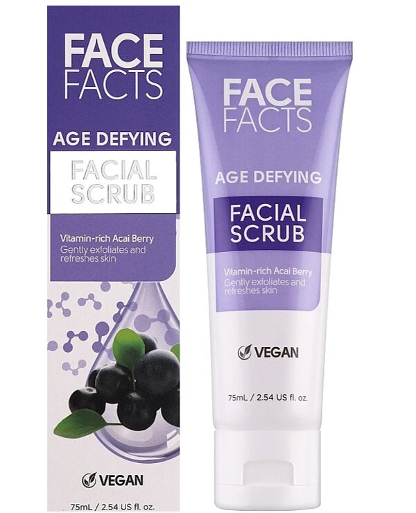 Face Facts - Антивозрастной скраб для кожи лица Age Defying Facial Scrub 75 мл back