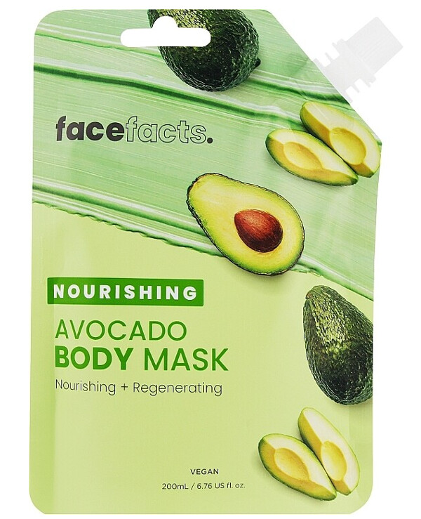 Face Facts - Nourishing body mask with avocado Body Mud Mask Nourishing Avocado 200ml