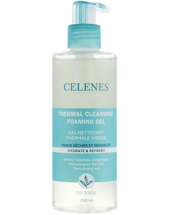 Celenes - Термальная гель-пенка для сухой и чувствительной кожи Thermal Cleansing Gel Dry and Sensitive Skin 250 мл