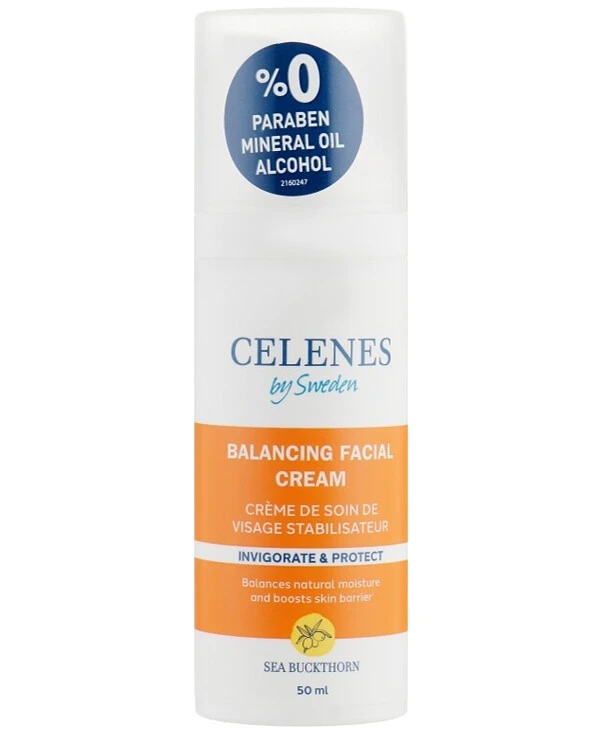 Celenes - Крем для лица с облепихой для жирной и комбинированной кожи Sea Buckthorn Balancing Facial Cream Oily and Combination Skin 50 мл