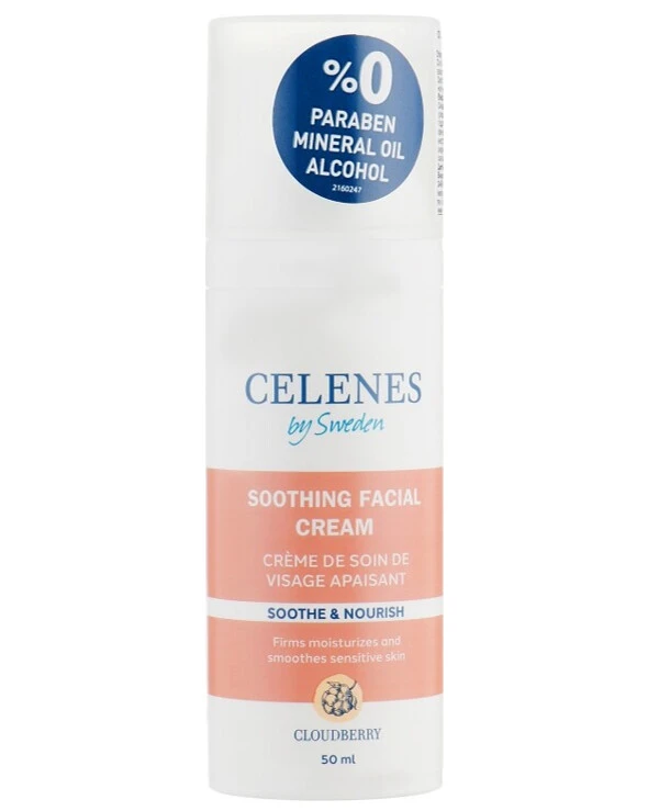 Celenes - Крем для лица с морошкой для сухой и чувствительной кожи Cloudberry Soothing Facial Cream Dry and Sensitive Skin 50 мл