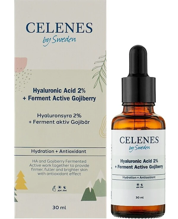 Celenes - Увлажняющая сыворотка с гиалуроновой кислотой Hyaluronic Acid 2% 30 мл back