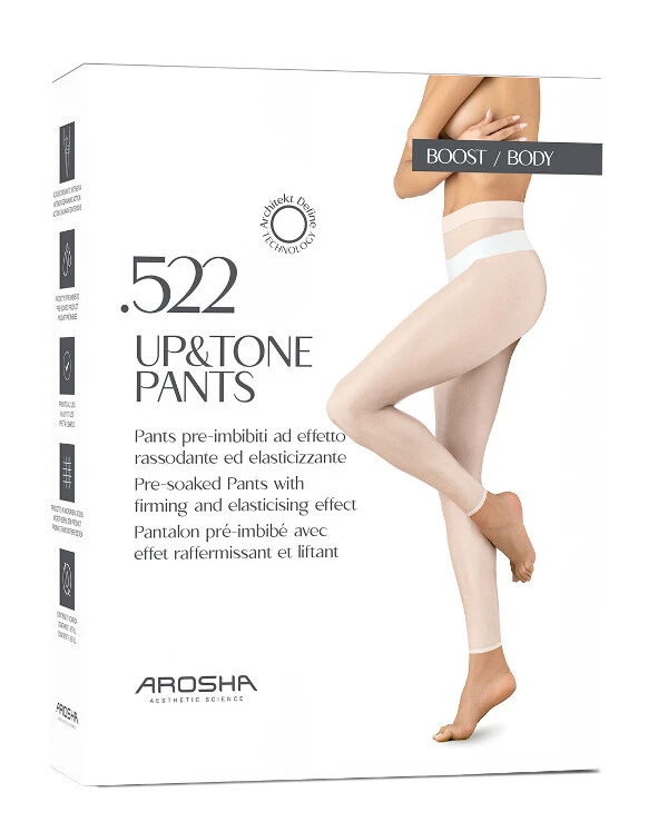 Arosha - Care leggings with lifting effect 522 Up&Tone Pants White, L-XL (48-50)