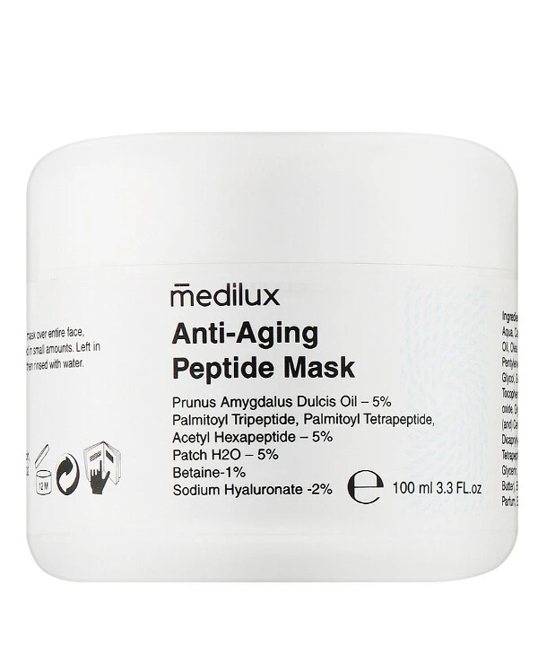 Medilux - Омолаживающая антивозрастная маска с пептидами Anti-Aging Peptide Mask 200 мл