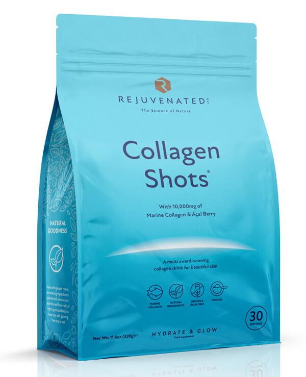 Rejuvenated - Drinking collagen with Acai berries, 330 g Collagen Shots 10 000 мг 