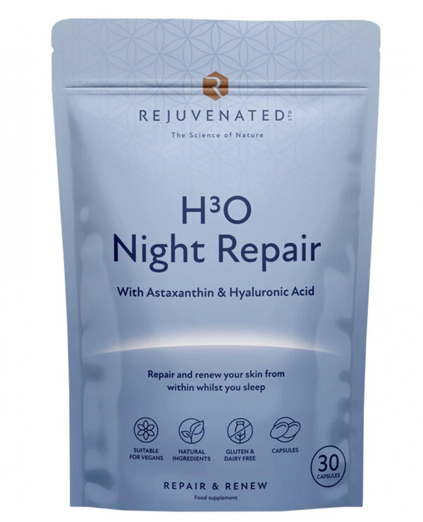 Rejuvenated - Активные Капсулы для Ночного Восстановления И Увлажнения Кожи, 30 капсул H3O Night Repair 