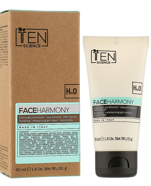 Ten Science - Balancing gel-cream for problem skin Face Harmony Purifying Rebalancing Gel-Cream For Impure Skin 50ml back