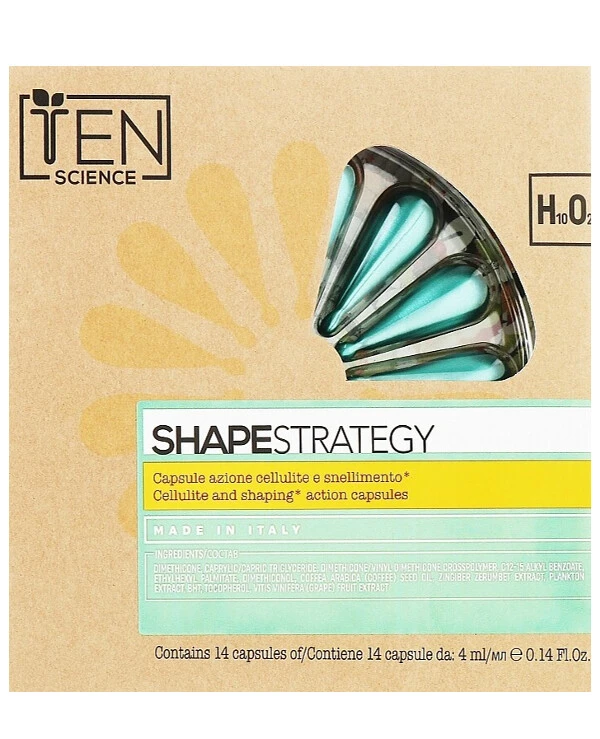 Ten Science - Мощные антицеллюлитные шейпинг-капсулы Shape Strategy Cellulite & Shaping Capsules 4 мл х 14 шт