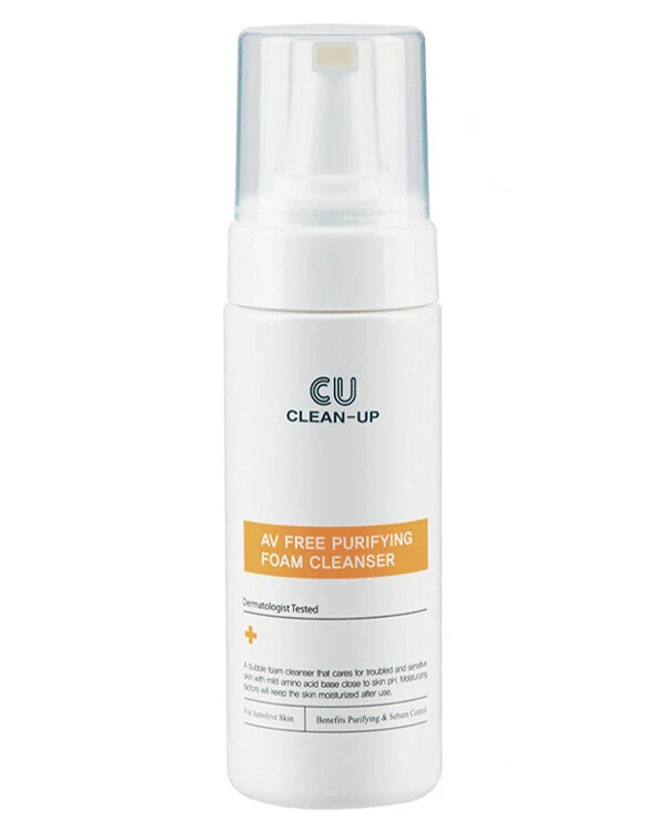 CU Skin - Очищающий мусс для проблемной кожи Clean-Up AV Free Purifying Foam Cleanser 150 мл