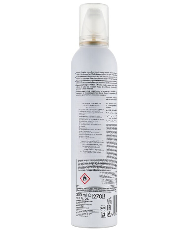 Team 155 - Setting hair mousse Fixing Mousse 300ml back