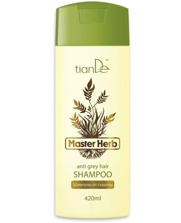 TianDe - Шампунь от седины (для повреждённых волос) Anti Grey Hair Shampoo 420 мл