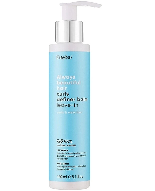 Erayba - Несмываемый бальзам для вьющихся волос Always Beautiful Hair Curls Definer Balm Leave-in 150 мл