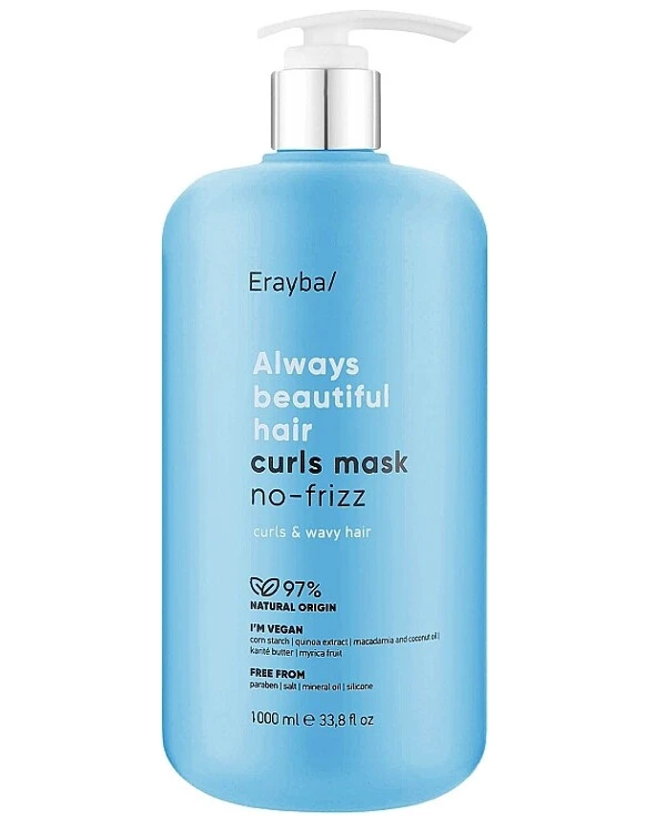 Erayba - Маска для вьющихся волос Always Beautiful Hair Curls Mask No-frizz 1000 мл
